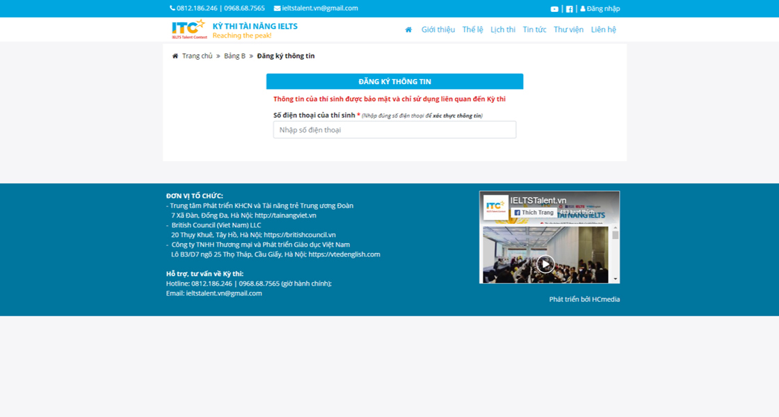 ĐO KHẢ NĂNG ANH NGỮ HỮU HIỆU BẰNG THAM DỰ THI IELTS Talent Contest